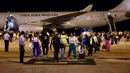 Beberapa di antaranya telah pergi dengan menggunakan penerbangan komersial. (EVARISTO SA / AFP)