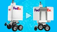 Robot segway pengirim barang FedEx. (Foto: FedEx)