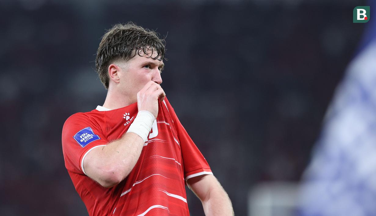 Pemain Timnas Indonesia, Ole Romeny merayakan gol ke gawang St Kitts and Nevis dalam laga FIFA Series 2026 di Stadion Utama Gelora Bung Karno (SUGBK), Senayan, Jakarta, Jumat (27/03/2026). (Bola.com/M Iqbal Ichsan)