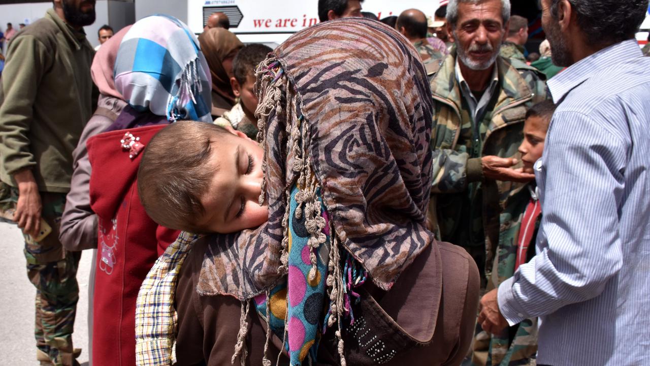 Wajah Polos Bocah Suriah Saat Ikut Evakuasi-AFP-20170421