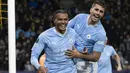Man City lebih dulu memecah kebuntuan di menit ke-48 berkat lesakan Manuel Akanji. (Anthony Anex/Keystone via AP)