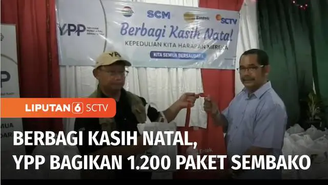 Yayasan Pundi Amal Peduli Kasih (YPP) SCTV-Indosiar dan Grup Emtek menggelar kegiatan Berbagi Kasih Natal. Kali ini, 1200 paket sembako dibagikan kepada para lansia jemaat gereja dan juga masyarakat sekitarnya.