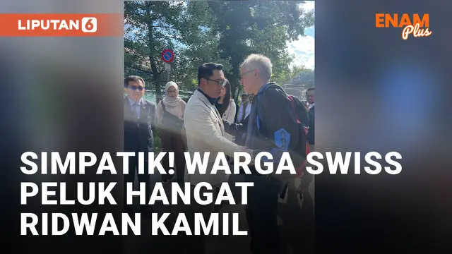 Ridwan Kamil Dipeluk Warga Swiss