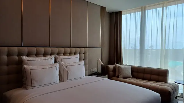 Salah satu kamar hotel di Swissotel Nusantara atau Hotel Nusantara. (Foto: Liputan6.com/Maulandy R)