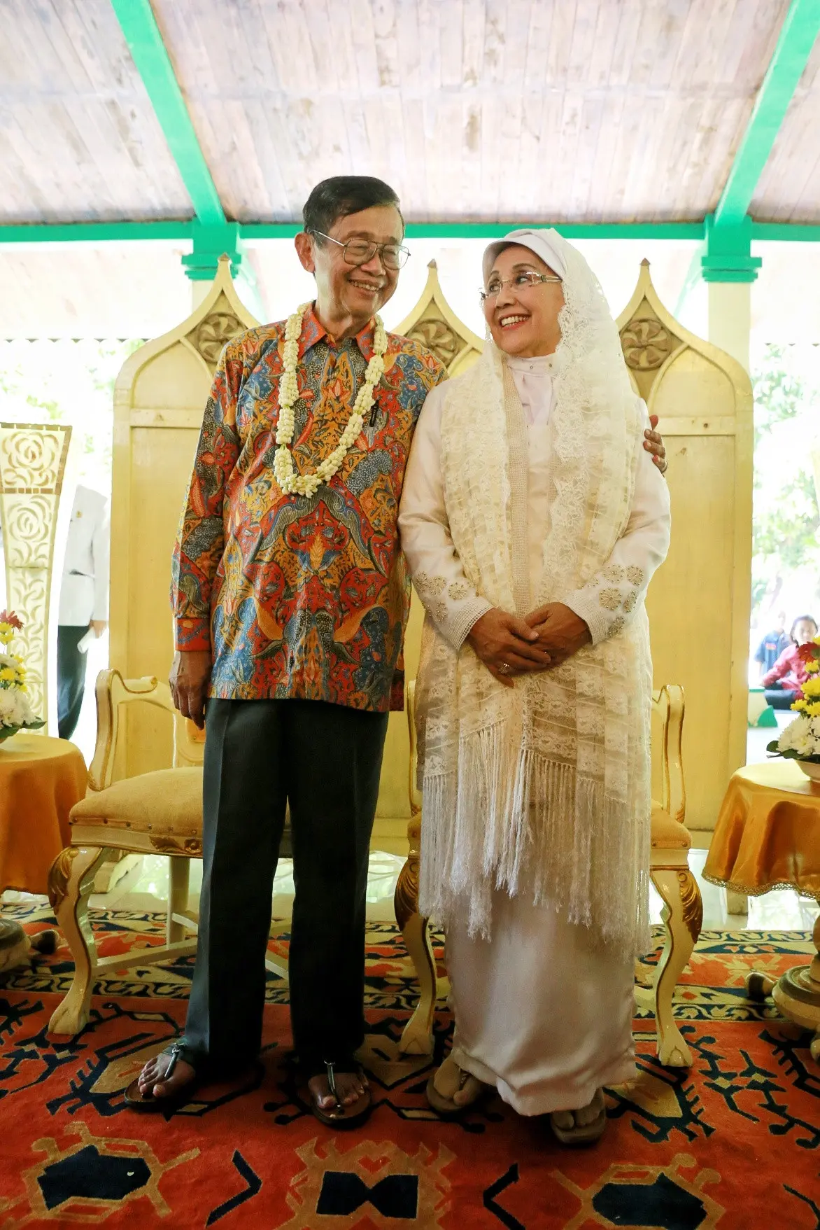 Sebagai kerabat dekat Ajip, Noor Zein pun menyampaikan rasa bahagia serta dukungannya atas pernihan Ajip dan Nani. Noor Zein mengatakan, memiliki pasangan di hari tua memang sudah diimpikan Ajip. (Adrian Putra/Bintang.com)