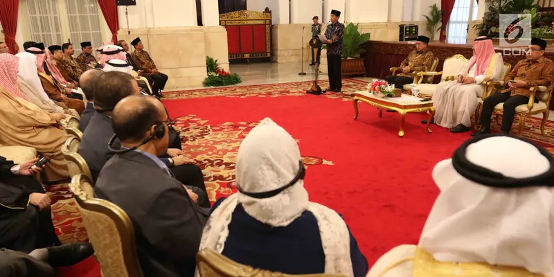 Jokowi Bersama Pangeran Arab Saudi Terima Penghafal Alquran di Istana