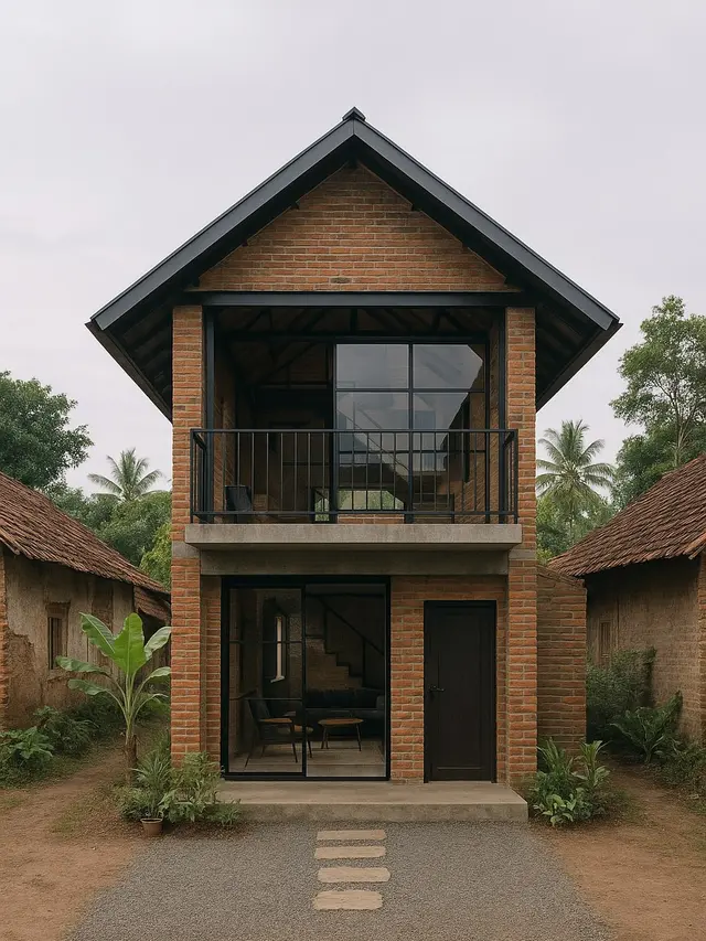 Inspirasi Rumah Mezzanine di Kampung