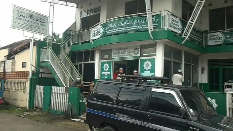 Sekretariat Khilafatul Muslimin di Pekayon, Bekasi Selatan, Kota Bekasi, Jawa Barat.