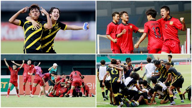 Foto: Luapan Kebahagiaan Timnas Laos dan Malaysia Usai Dipastikan Tampil di Final Piala AFF U-19 2022