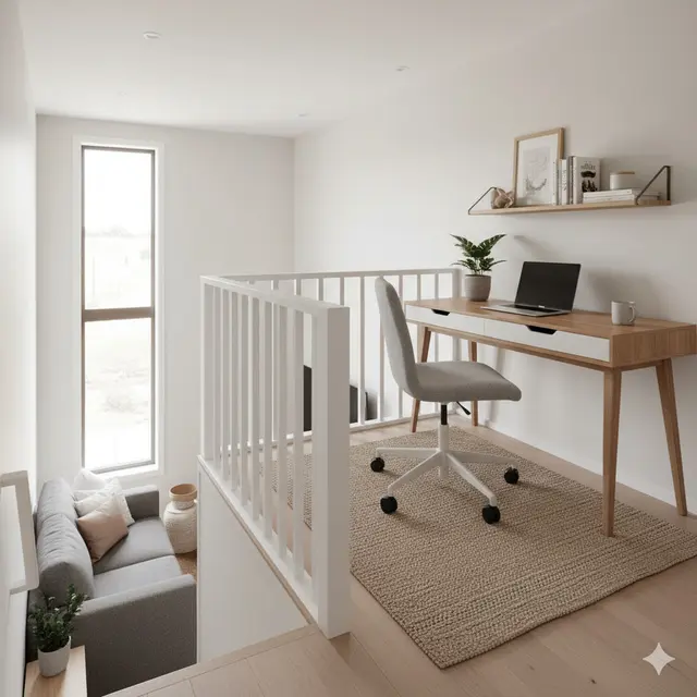 Rumah mungil mezzanine (Foto: Gemini AI)