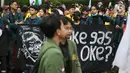 BEM SI juga menuntut pemerintah untuk mengungkap transparansi program Makan Bergizi Gratis (MBG). (Liputan6.com/Helmi Fithriansyah)