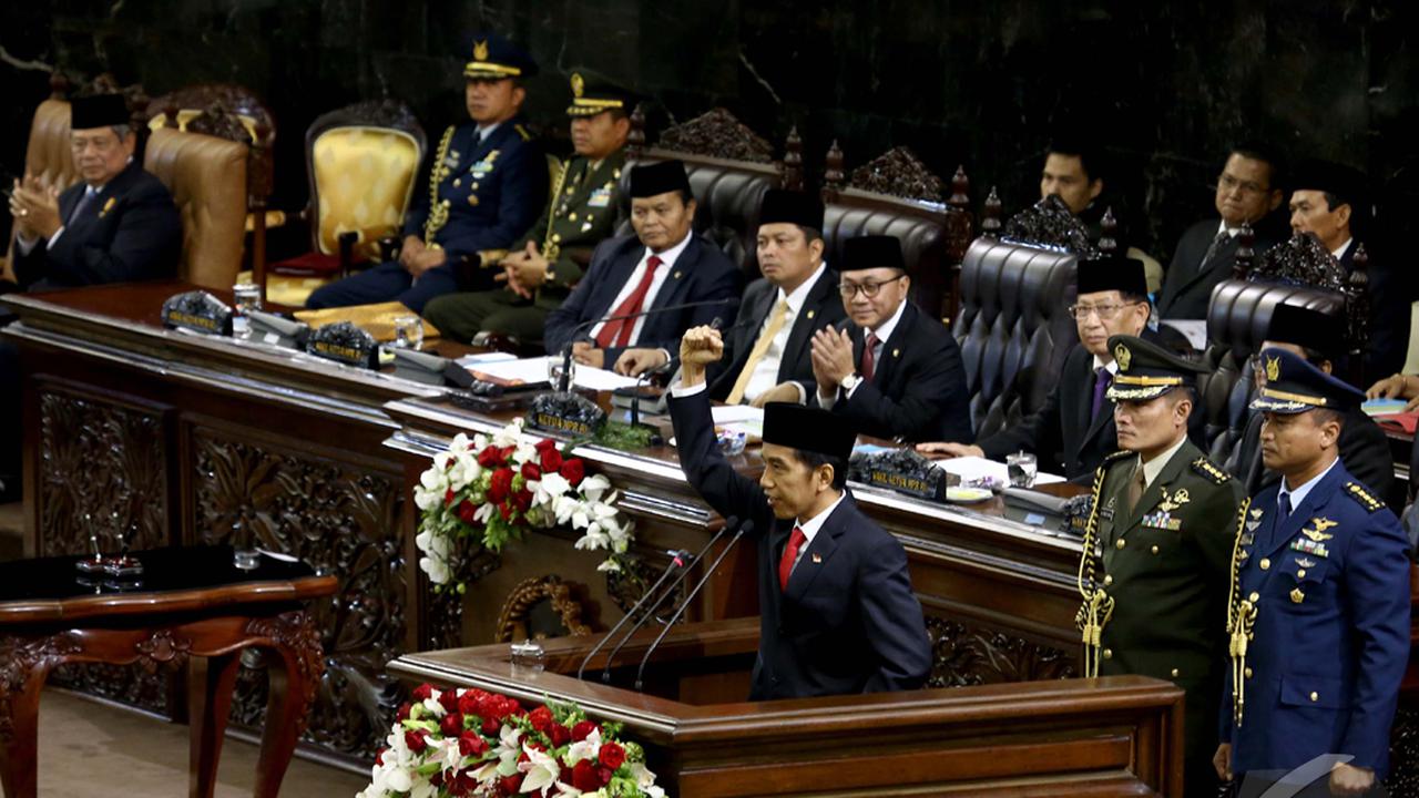 Suasana Pelantikan Jokowi dan Jusuf Kalla