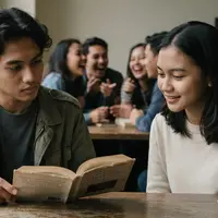 Lebih Menyukai Percakapan Bermakna Dibandingkan Basa-basi. Foto: AI Generated