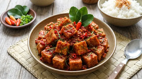 Resep Tempe Balado Daun Jeruk, Gurih Pedas dan Harum