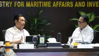 Menteri Koordinator Bidang Kemaritiman dan Investasi (Menko Marves), Luhut Binsar Pandjaitan memimpin rapat koordinasi (Rakor) Upaya Peningkatan Kualitas Udara Kawasan Jabodetabek yang dihadiri lintas kementerian lembaga (K/L) dan instansi terkait lainnya. (Dok. Kemenko Marves)