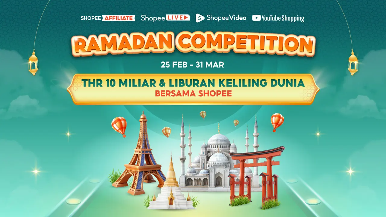 Rayakan Kemeriahan Bulan Suci, Shopee Ajak Para Kreator Ikutan Ramadan Competition!