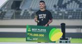 Gustavo Tocantins berhasil meraih pemain terbaik di arena Pegadaian Championship 2025/26. (Bola.com/Abdul Aziz)