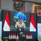 Menko Bidang Kemaritiman dan Investasi RI Luhut B.Pandjaitan saat pembukaan bursa karbon, Selasa (26/9/2023). (Liputan6.com/Elga N)