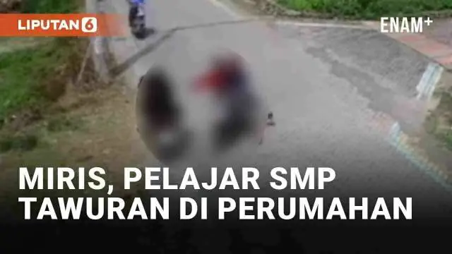 VIDEO: Miris, Pelajar SMP Tawuran di Lingkungan Perumahan Semarang