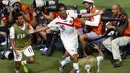 Bryan Ruiz (10), mencetak gol penentu kemenangan Kosta Rika atas Italia 1-0 di babak penyisihan Piala Dunia 2014 Grup D di Stadion Pernambuco, Recife, Brasil, (20/6/2014). (REUTERS/Ruben Sprich)