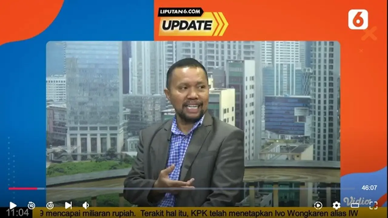 Chief Content Officer KapanLagi Youniverse, Wenseslaus Manggut Saat Menjadi Narasumber di Acara Liputan6.com Update bertajuk "Bertahan di Era AI, Beradaptasi atau Mati".
