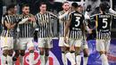 Hingga pekan ke-22 Serie A 2023/2024 Juventus yang sementara menempati peringkat kedua klasemen sementara baru kebobolan 13 gol dengan memasukkan 36 gol. Dari 22 laga, Juventus mengemas 53 poin, hanya berselisih satu poin dengan Inter Milan di peringkat pertama. (AFP/Marco Bertorello)