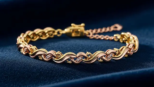 Gelang Kombinasi Rose Gold