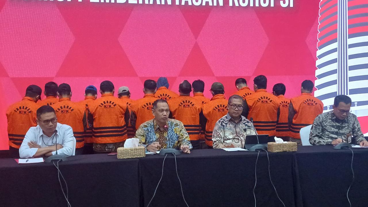 KPK menetapkan 15 tersangka kasus pungli di rutan KPK, Jumat (15/3/2024).