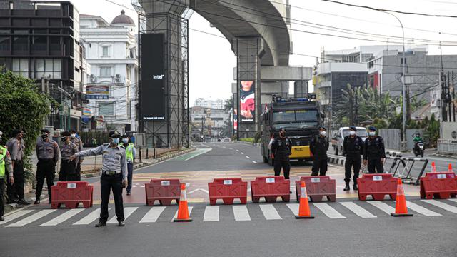 Penambahan Penyekatan Ruas Jalan saat PPKM Darurat