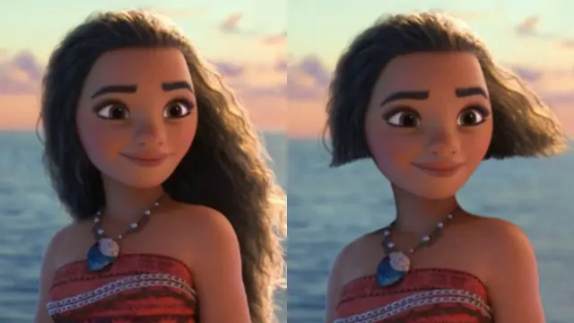 Putri Disney Berambut Pendek