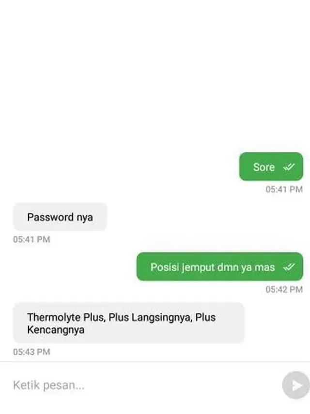 Chat Akrabnya Driver Ojek Online dan Pelanggan Ini Bikin Cengar-cengir
