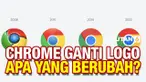 Chrome mengganti lagi logonya setelah 8 tahun. Meski tidak signifikan, perubahan logo terdapat pada hilangnya bayangan pada warna tampilan logo dari chrome.