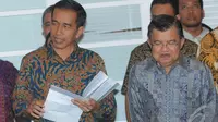 Tak dibeberkannya nama Menteri terkait karena Jokowi masih menunggu masukan dari rakyat soal nama-nama menterinya, Jakarta, Senin (15/9/2014) (Liputan6.com/Herman Zakharia)