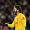 Kiper Liverpool asal Brasil #01, Alisson Becker, bereaksi selama pertandingan sepak bola Liga Primer Inggris antara Brighton dan Hove Albion dan Liverpool di Stadion American Express Community di Brighton, Inggris selatan pada 19 Mei 2025.Glyn KIRK / AFP