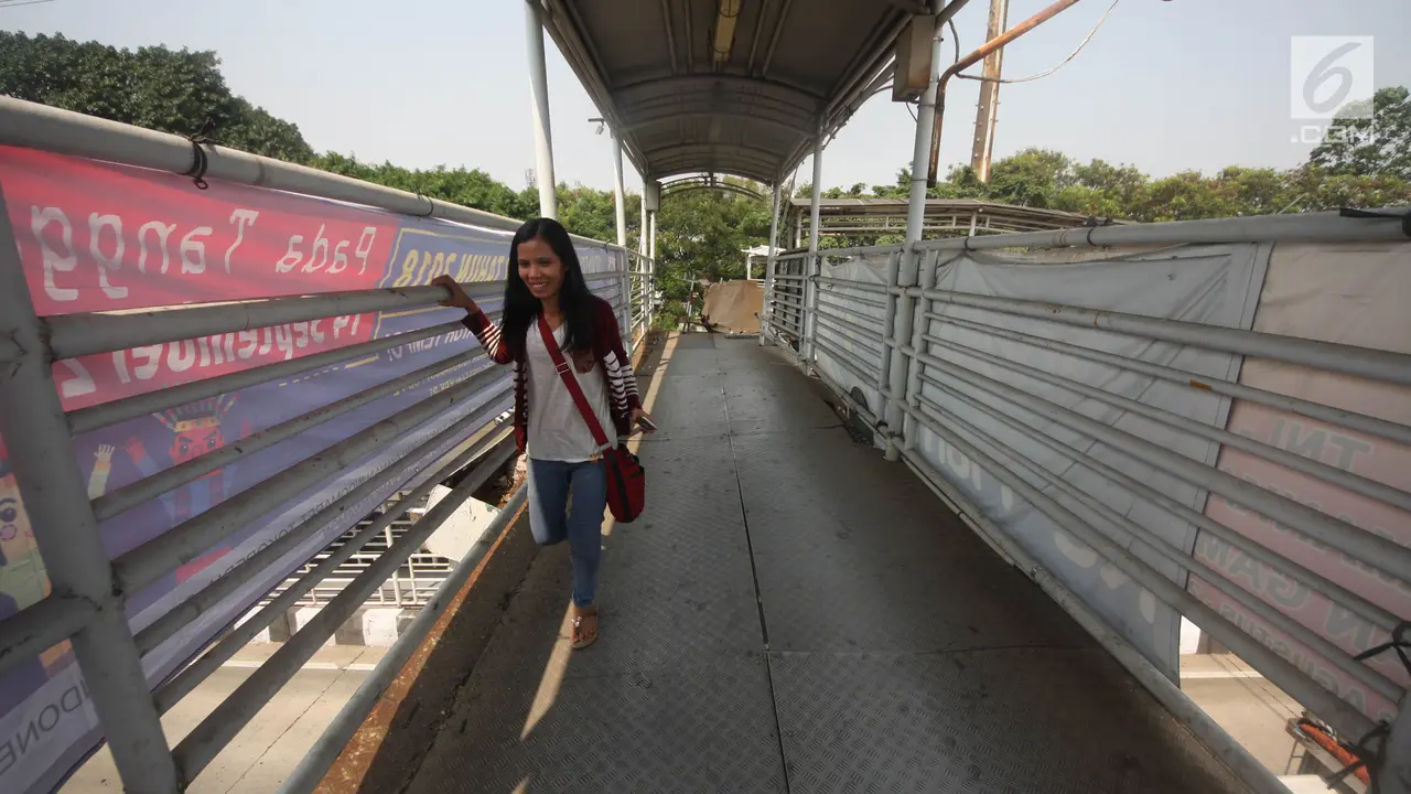 JPO Jembatan Gantung Rusak Parah