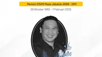 Profil Darwin Zahedy Saleh, Menteri ESDM era SBY yang Meninggal Dunia di RS Siloam
