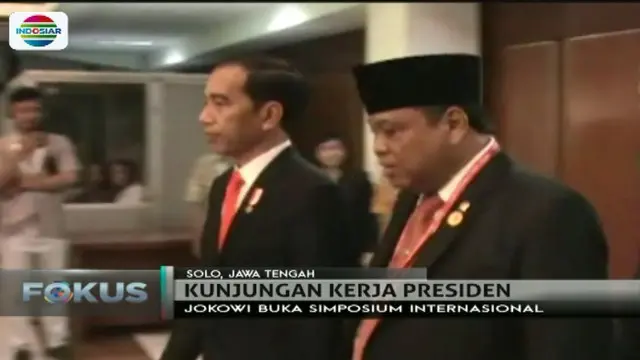Presiden Joko Widodo, Rabu, 9 Agustus 2017 kemarin membuka simposium internasional. 