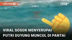 Video sosok menyerupai putri duyung muncul di pantai viral di media sosial