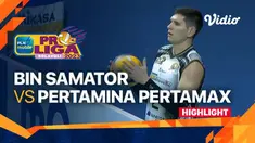 Berita Video, Highlights PLN Mobile Proliga 2023 antara Surabaya BIN Samator Vs Jakarta Pertamina Pertamax pada Minggu (8/1/2023)