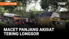 Jalan Provinsi Pangalengan Lumpuh Akibat Tertimbun Longsor Tebing