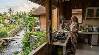 5 Desain Dapur Rumah Dekat Sungai Anti Longsor, Estetik dengan View Alam