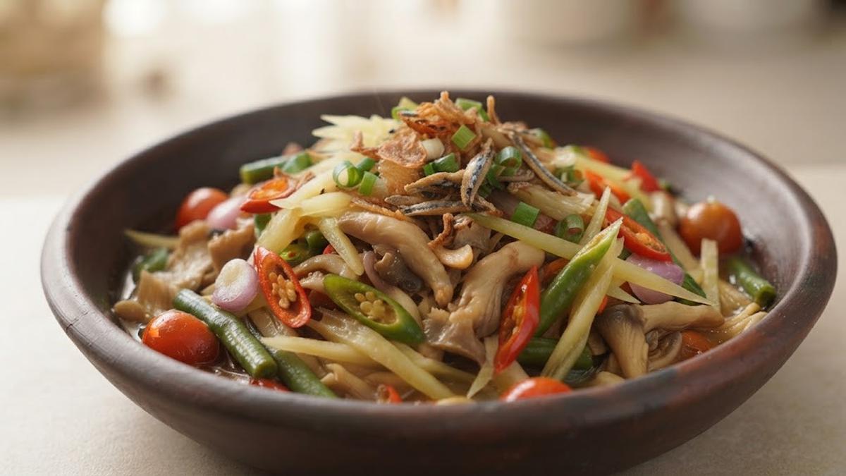 Resep Pepaya Muda Tumis Jamur Tiram, Menu Praktis yang Lezat Disantap dengan Nasi Hangat