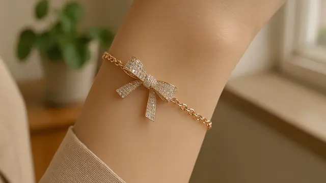 7 Model Gelang Rantai Pita yang Tren di 2025, Bikin Gaya Feminin Makin Anggun