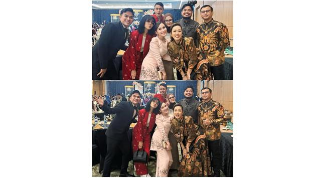 Gaya 8 artis saat kondangan di pernikahan Boiyen dan suami, tampil menawan