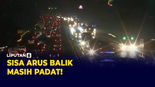 VIDEO: Masih Ramai! Ribuan Mobil Arah Jakarta Padati Tol Japek