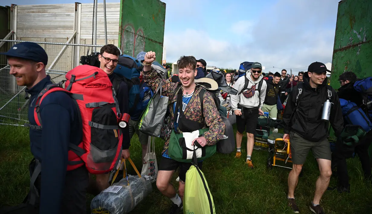 Festival Glastonbury akan diisi oleh musisi ternama dunia.(AFP/Oli Scarff)