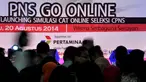 Kementerian Pendayagunaan Aparatur Negara dan Reformasi Birokrasi (KemenPAN-RB) dan Badan Kepegawaian Negara (BKN) secara resmi meluncurkan Simulasi CAT Online, (20/8/2014). (Liputan6.com/Miftahul Hayat)