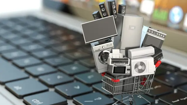 Ilustrasi online shopping.