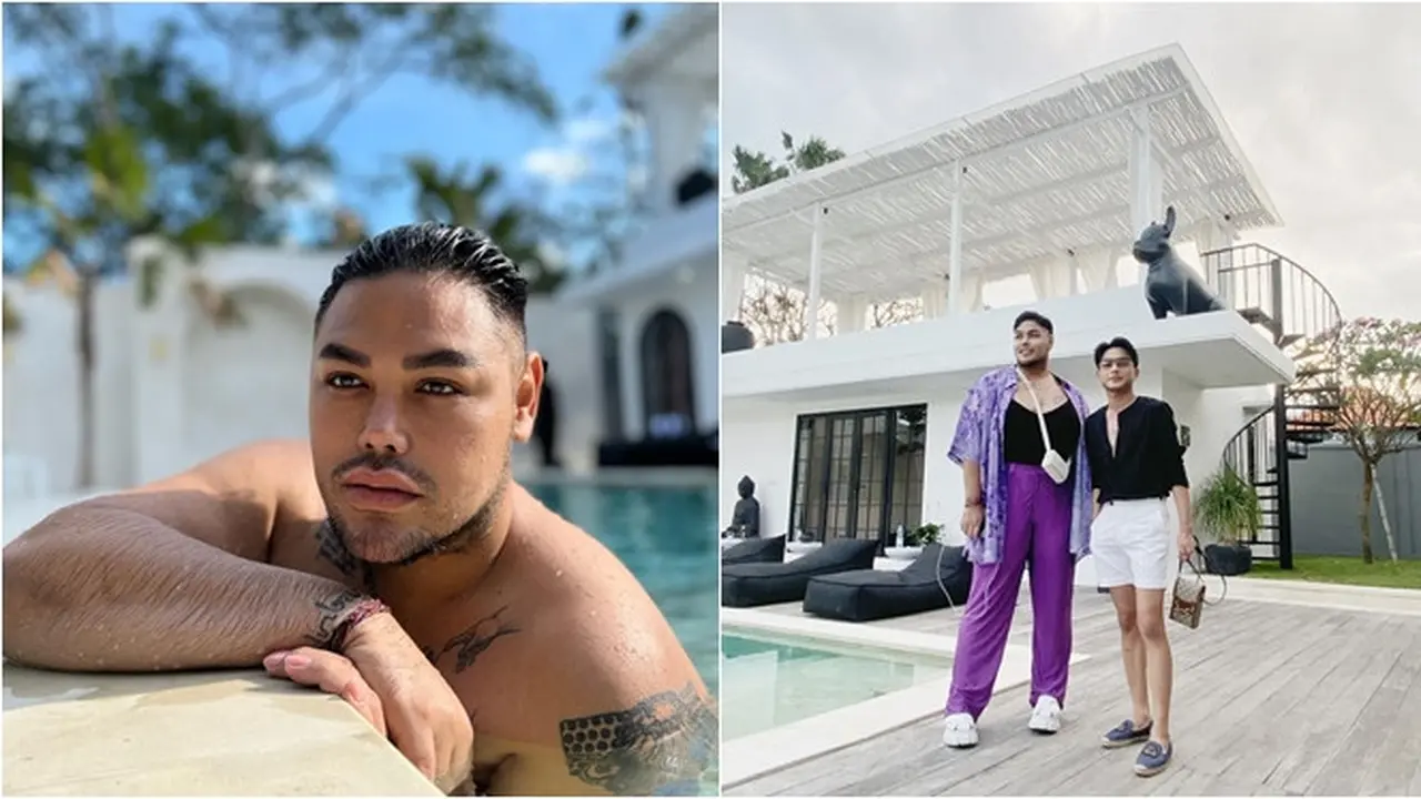 6 Potret Ivan Gunawan Liburan di Bali, Foto Bareng Pria Tanpa Baju Bikin Heboh