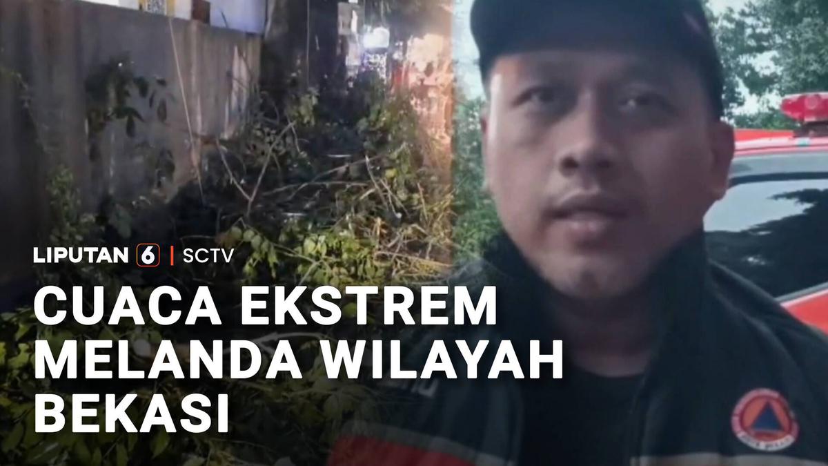 Hujan Es Disertai Angin Kencang Melanda Wilayah Bekasi